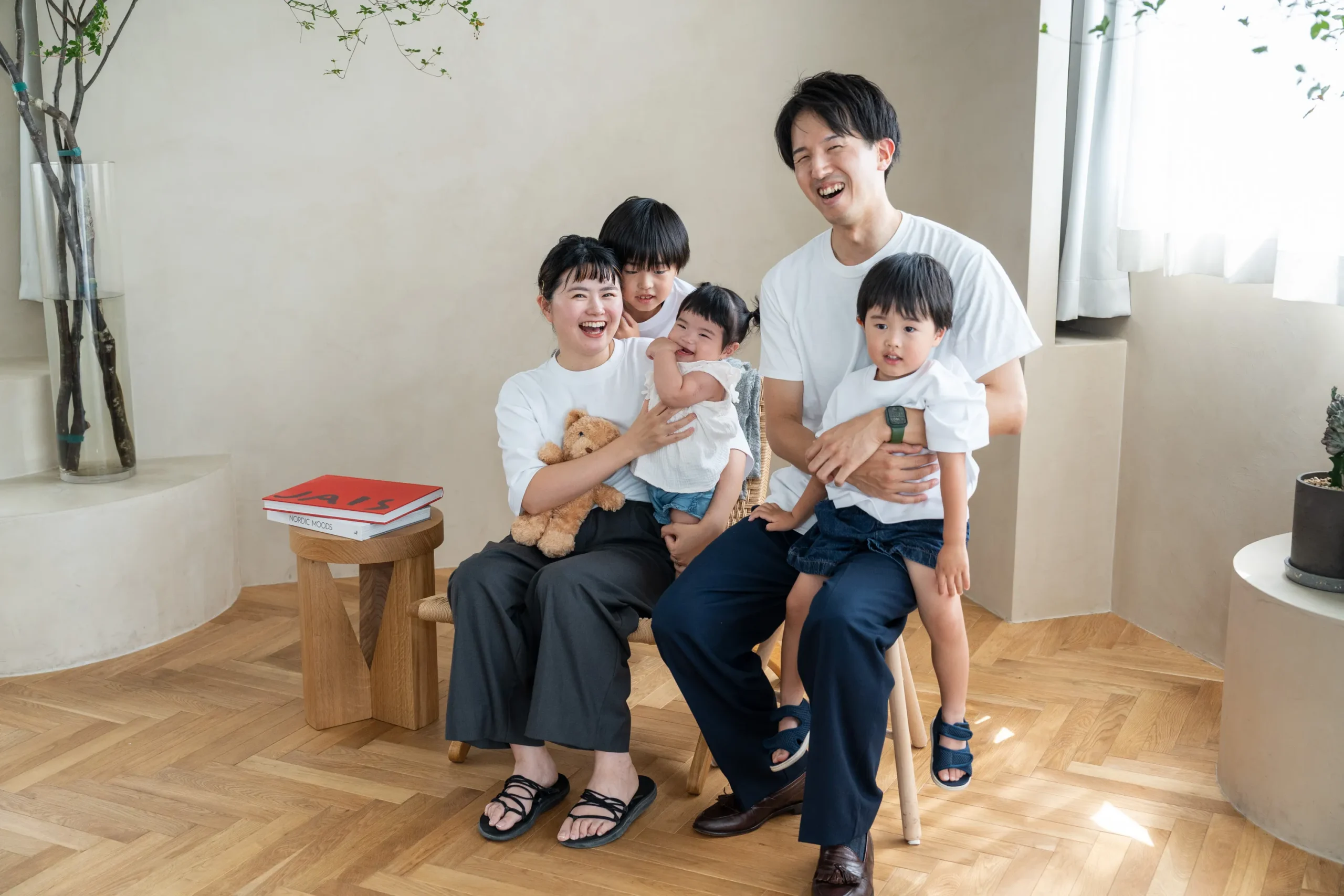 お客様のファミリーフォトの写真