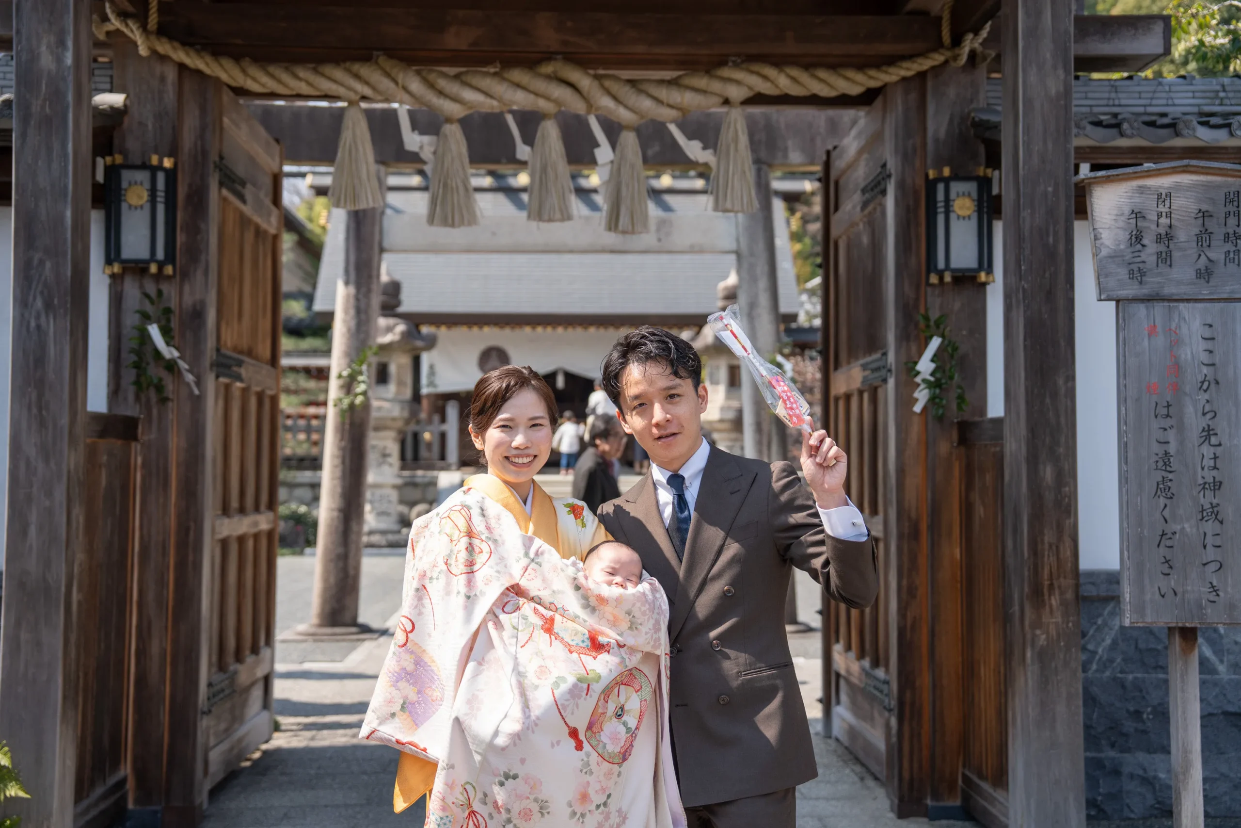 お客様のお宮参りの写真